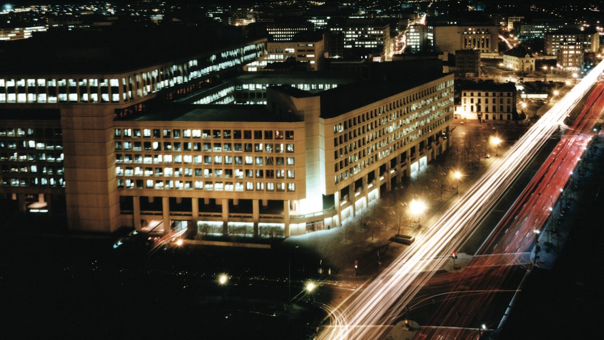 The J. Edgar Hoover Building, FBI headquarters in Washington